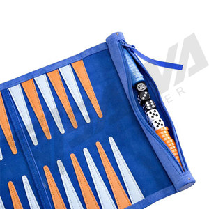 Backgammon <b>Chess</b> Checker <b>Set</b> Portable Roll-up Design for Travel Game Backgammon Game <b>Board</b> - Product Image 4