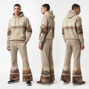 Conjunto Deportivo de Hombre con Estampado Horizon Puff, Diseño Moderno y Casual, Ropa Deportiva - Product Image 4