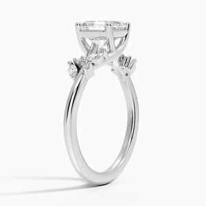 Anillo BOJ 0149 con Corte Asscher, Plata 925, Engaste de Racimo Marquise, Anillo Solitario con Diamante de 2ct, Color D, VVS1, Moissanita, Certificado GRA, en Oferta - Product Image 2