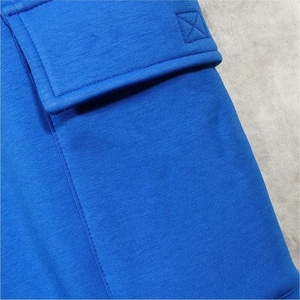 Pantalon de survêtement bleu pour homme, taille élastique, cordon de serrage, poches cargo, pantalon décontracté en tricot, style automne - Product Image 6