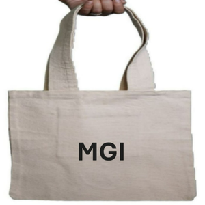 Women's Fashion Crossbody Adjustable Strap 100% <b>Mini</b> Organic Cotton Tote Bag with Music Feature Diamond Accents Button Closure - Product Image 2