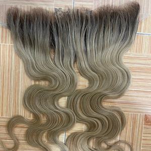 CDYHAIRVN Vente en gros de cheveux humains vietnamiens bruts, frontal 13x4 13x6 HD transparent pour dentelle, texture personnalisée, double trame, corps profond - Product Image 1