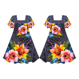 High Quality Women's Eco-Friendly Solid Natural Breathable Mumu Dress Wholesale Custom Design & Style Midi Suits - Product Image 4