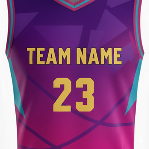 Ensemble de maillots de basketball imprimés sur mesure 2026 pour hommes adultes, coupe régulière, sans manches, respirant, kit uniforme de sport |   OEM ODM Vente en gros - Product Image 5
