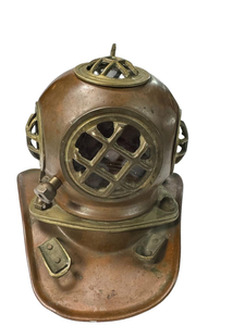 Base de lampe vintage en cuivre et laiton pour casque de plongée Mark V, décoration nautique pour casque de plongeur en eaux profondes, pour la maison, le bureau, le bar, le restaurant - Product Image 3