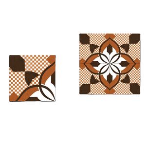 Carrelage de sol en marbre de salle de bain en céramique design Browns 40x40cm - Product Image 1