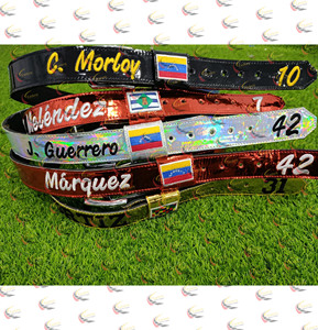 Cinturón Elástico de la Mejor Calidad para Béisbol, Hecho a Medida, de Poliéster y Aleación, con Liberación Rápida y Ajustable - Product Image 4