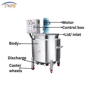 Dễ dàng hoạt động 1000L homogenizer trộn <span class=keywords><strong>Tank</strong></span> cho sữa chua Huyết Thanh chất lỏng Mixer - Product Image 2