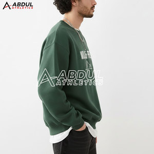 Sweat-shirt pour homme en coton mélangé, col rond et manches longues, idéal pour l'entraînement sportif et les voyages. - Product Image 3
