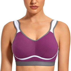 Soutien-gorge de sport pour femme Solid Trader, haute performance, respirant, avec bonnets rembourrés, ajustement souple, idéal pour l'entraînement et le fitness - Product Image 1