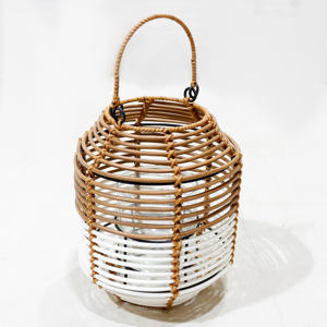 Panier de rangement en jacinthe d'eau tressée Artex Dong Thap, écologique, fait main, pour salon – Modèle - Product Image 6