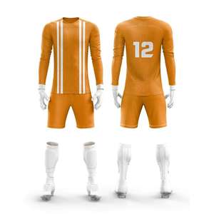 Maillots de football en polyester 100% entièrement sublimés, en gros, pas chers, personnalisés pour hommes, tissu respirant, ensemble uniforme de football - Product Image 3
