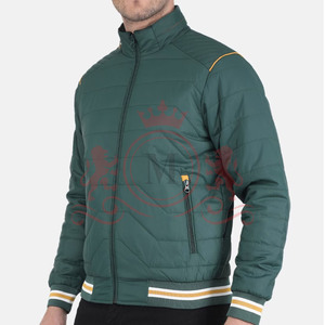 Breathable Light Puffer Jacket Warm Quilted Outerwear Full Sleeve High Neck Front Zip Modern Fit For <b>Men</b> - Product Image 5