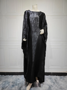 Nueva Abaya Informal Musulmana Personalizada ODM para Mujer, Estilo Modesto, Holgada, con Dobladillo Acampanado, de Viscosa y Poliéster, Manga Larga, Antiencogimiento - Product Image 4
