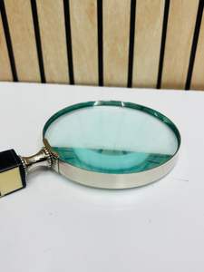 Lupa de 4'' Estilo Vintage con Mango de Resina a Cuadros |   Lente de Lectura e Inspección Portátil - Product Image 2