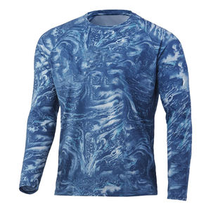 Outdoor Latest Comfortable Soft Fishing Shirts Custom <b>Sunscreen</b> Lightweight Long Sleeve Men - Product Image 2