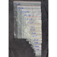 Sacs en plastique transparents à fermeture éclair pour l'emballage d'échantillons, de petits articles et de produits promotionnels, avec logo personnalisé