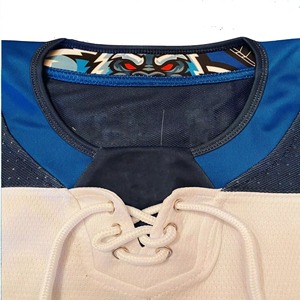 Custom Sublimation Breathable Quick Dry Ice Hockey Jersey for Men Adults 100% Polyester Custom Colors Team Wear Crew Neck - Product Image 6