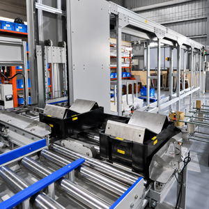Semi-Automatic Handling Assembly Line Roller Conveyor Stainless Steel Frame Adjustable Speed for Manufacturing Cleanroom - Product Image 1