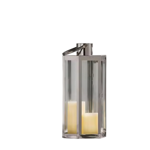 Motion Senson <b>Lantern</b> With Candle Holder For Home Decoration Durable Metal Outdoor Indoor Use Modern Design Centerpiece <b>Lantern</b> - Product Image 2