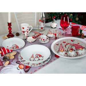 Bottiglia di Vetro Excelsa Gnomo da 1 Litro con Tappo Rosso per Decorazioni Festive - Product Image 4