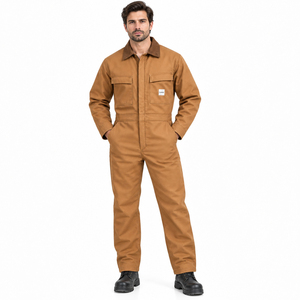 Overoles Industriales para Hombre, Ropa de Trabajo Resistente, Overol de Algodón, Uniforme de Mecánico, Ropa de Trabajo de Construcción, Ropa de Seguridad para Taller - Product Image 1