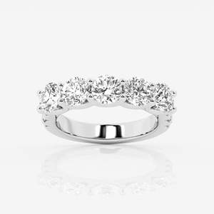 Women's Round Diamond Eternity Band Ring Prong Setting Classic Engagement Ring - Product Image 4