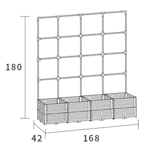 Nouvelle jardinière surélevée en acier revêtu de PE pour légumes et fleurs - Product Image 4