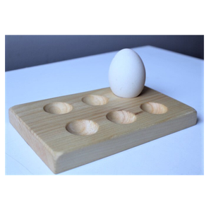 Wooden Egg Tray Farmhouse Stackable Egg Storage Rack Customizable Wooden Egg Holder - Product Image 4