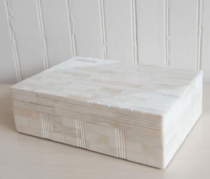 Boîte de rangement moderne de luxe en os incrusté, faite à la main, multifonctionnelle, écologique, pour bijoux, pour femmes, filles, salon, cuisine - Product Image 6