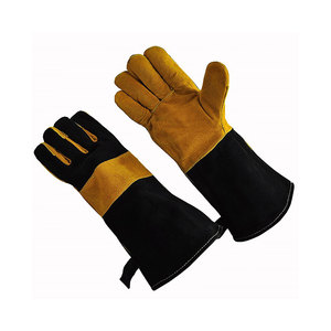 ถุงมือเชื่อมหนังคุณภาพสูง ระบายอากาศได้ดี พร้อมซับในโพลีเอสเตอร์ ขนาดสั่งทำได้ ดีไซน์ล่าสุด ปี 2026 - Product Image 1