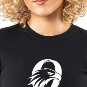 Camiseta Deportiva Negra de Manga Corta con Cuello Redondo para Mujer, Camiseta de Algodón para Gimnasio, Entrenamiento, Ejercicio, Deporte - Product Image 5