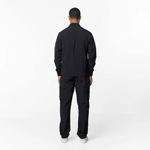 Conjunto deportivo de nailon para hombre, chaqueta con cremallera y pantalones, conjunto ligero informal para el trabajo, atuendo de verano, conjunto deportivo de dos piezas de nailon - Product Image 3