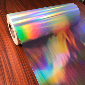 Film holographique métallisé sur mesure en gros, film laser arc-en-ciel irisé pour l'emballage, l'emballage cadeau, l'impression d'étiquettes - Product Image 3
