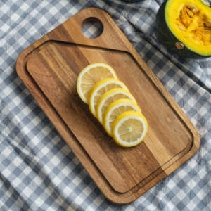 Tabla de cortar de bambú segura para cuchillos |   Tabla de cortar de superficie lisa para proteger la afilatura de las cuchillas - Product Image 1