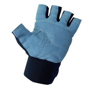 Gants de sport en cuir à demi-doigts de conception avancée pour la musculation avec une forte adhérence et un rembourrage doux pour l'entraînement physique - Product Image 2