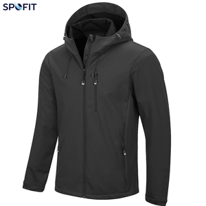 Chaqueta Softshell Roja Personalizada con Capucha, Impermeable y Cortavientos, para Exteriores, con Múltiples Bolsillos con Cremallera, Fabricante OEM - Product Image 3