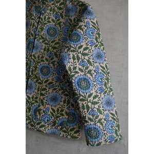 เสื้อแจ็คเก็ตผ้าฝ้ายพิมพ์ลายดอกไม้แบบกลับด้านได้สำหรับผู้หญิง แจ็คเก็ตเย็บมือน้ำหนักเบา สไตล์โบโฮ - Product Image 3