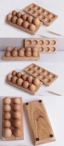Large Capacity Wooden <b>Egg</b> Tray for Storing Farm Fresh <b>Eggs</b> Compact Wooden <b>Egg</b> Holder Tray for Small Kitchen Spaces at low cost - Product Image 2