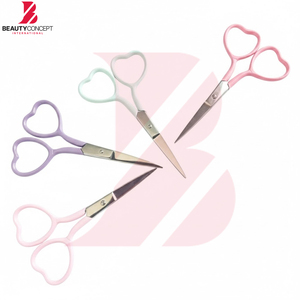 Ciseaux de broderie et de couture pastel à poignée en forme de cœur, durables et polyvalents en acier inoxydable, pour fournitures de bureau et essentiels de couture, modèle 2026 - Product Image 4