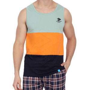 Men's Breathable Knitted <b>Plus</b> <b>Size</b> Custom Logo Design Tank <b>Top</b> 100% Cotton Eco-Friendly Gym Wear <b>Low</b> MOQ - Product Image 2