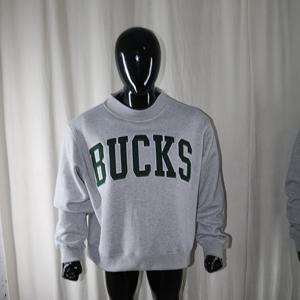 Sudadera BUCKS con cuello simulado, 450 GSM, nombre personalizado, bordado en aplique, corte holgado, 100% algodón, felpa francesa. - Product Image 1
