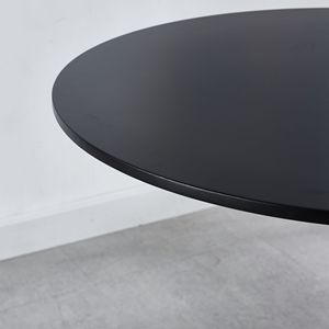 Tavolo Tulip Mid-Century da 80 cm con Piano in MDF, Tavolo da Pranzo a Piedistallo per 2-4 Persone, Facile Accesso per il Servizio - Product Image 4