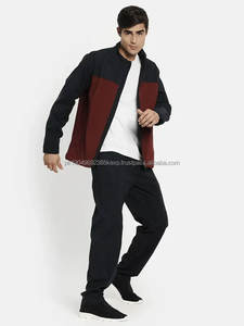 Ensemble de survêtement de sport d'hiver pour homme en polyester de haute qualité, coupe ajustée, veste de jogging unie, pantalon de jogging d'hiver - Product Image 5