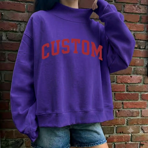 Suéter Oversize de Cuello Alto para Mujer, Moda Casual sin Esfuerzo, Tela Suave al Tacto, Fabricante de Marca Privada - Product Image 1