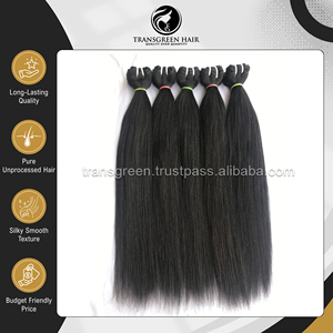 100% Raw Unprocessed Cuticle Aligned 20 Inches Virgin Brazilian Silky Straight Human Virgin Hair Bundles from Indian Supplier - Product Image 2