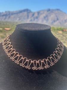 Traditional Copper <b>Necklace</b> Designed For Comfortable Wearing And Stylish Fashion <b>Statement</b> Accessories - Product Image 3