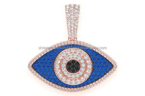 Collar de Plata de Ley 925 Bañado en Oro con Amuleto Ojo Egipcio Minimalista de Protección Cristiana, Personalizado y de Moda - ¡Venta Caliente! - Product Image 4