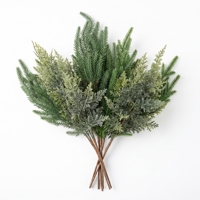Ventes en gros de brindilles de verdure artificielle, fausses feuilles de pin et de cyprès pour la fabrication de couronnes, arrangements floraux, décoration DIY