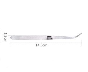 Pince de précision pour la mise en forme des ongles, en acier inoxydable, avec embout incurvé de précision, pour la coupe détaillée des bords des ongles, utilisation en salon - Product Image 5